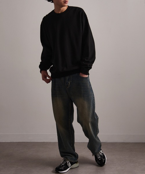 トレーナー+スウェット Exposed Stitch SweatShirt ポップ刺繍スウェット（スウェット・トレーナー） | tk.TAKEO KIKUCHI