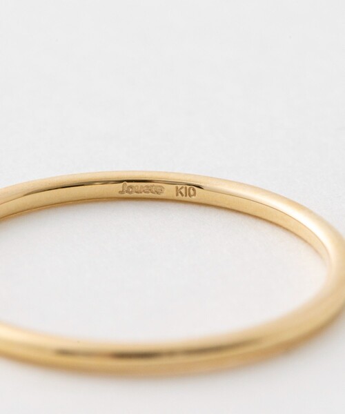 【美品】Jouete K10YG プレーン リング　13号 Jouete（ジュエッテ） 指輪 リング K10YG プレーン リング レディース