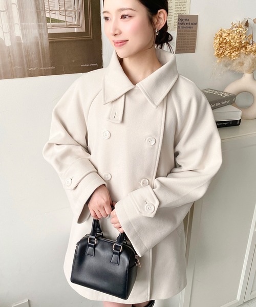 ニットメルトン ミドル丈トレンチコート S moment+ トレンチコート コート 「累計販売枚数2万枚突破！」ニット