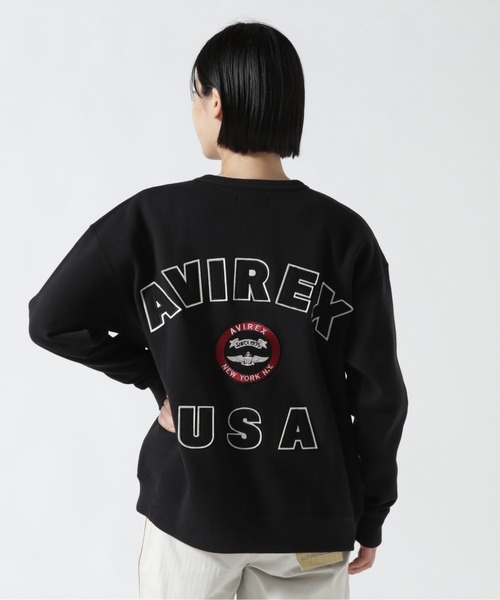 トレーナー スウェット VARSITY LOGO CREW SWEAT/ バーシティーロゴクルースウェット レディース メンズ