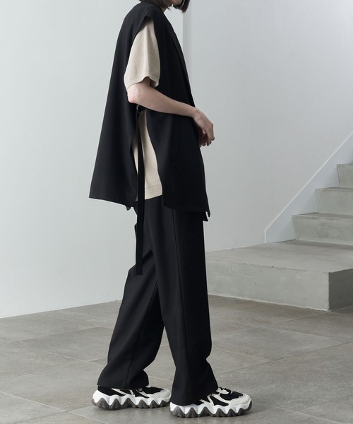 ベスト ジレ 「Alfred Alex」drape side ring code double gilet