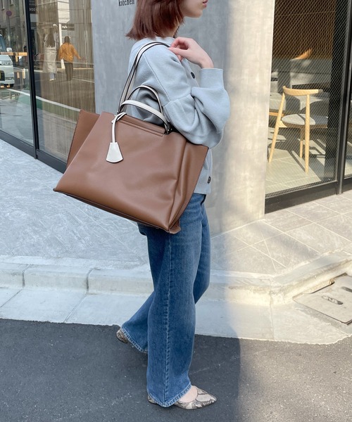 MIAN トートバッグ 「MIAN」横型A4バッグ LILY 2211-135-1