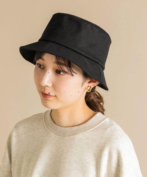 マリーリボンハット SMELLY 帽子 ハット コットンリボンバケットハット レディース