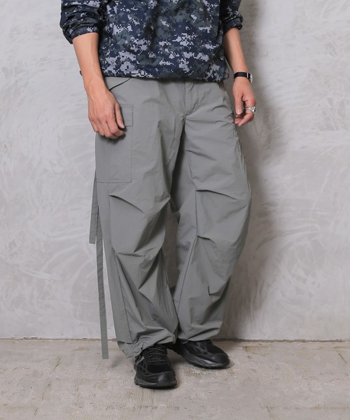 HOUSTON 新品タグ付 NYLON M-65 PANTS BK L セール】HOUSTON ナイロンM-65パンツ（カーゴパンツ）｜HOUSTON