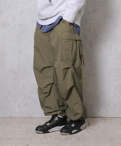 HOUSTON 新品タグ付 NYLON M-65 PANTS BK L セール】HOUSTON ナイロンM-65パンツ（カーゴパンツ）｜HOUSTON