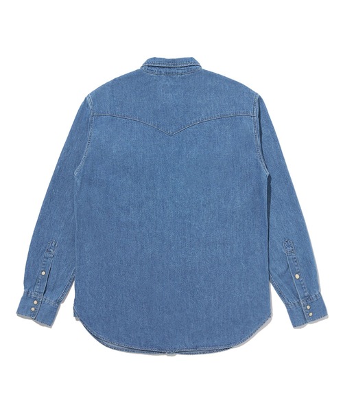【美品】リーバイス ロングホーンシャツ ミディアムインディゴ XL リーバイス LEVI'S LONGHORN デニムシャツ ミディアムインディゴ