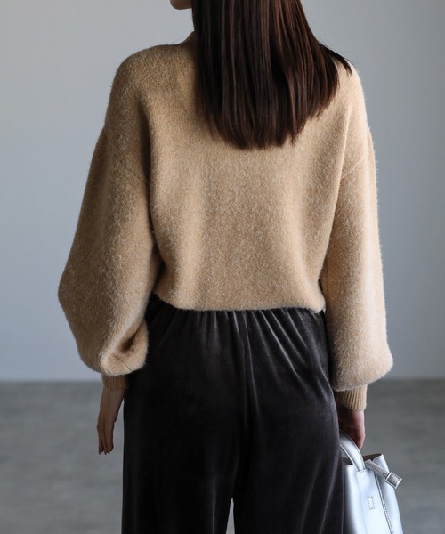 ニット セーター ミンク風フェザーニットTOPS/トップス レディース sakishimatokyo ニット セーター ミンク風フェザーニットTOPS