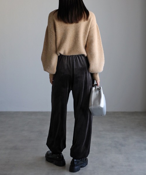 ニット セーター ミンク風フェザーニットTOPS/トップス レディース sakishimatokyo ニット セーター ミンク風フェザーニットTOPS