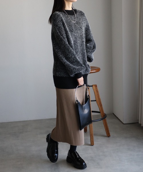 sakishimatokyo ニット セーター ミンク風フェザーニットTOPS