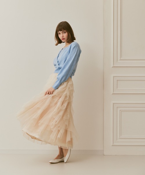 ニット セーター 「LOULOU WILLOUGHBY」レイヤードカシュクールプルオーバー レディース セール】【LOULOU WILLOUGHBY】レイヤードカシュクールプル