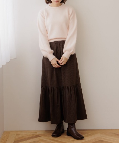 ニット セーター ハピネスアンゴラニット レディース flower（ファッション） ニット セーター ハピネスアンゴラ