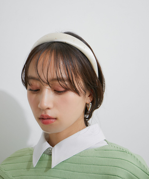 VIS（ビス） カチューシャ メタルドットサテンカチューシャ : ZOZOTOWN