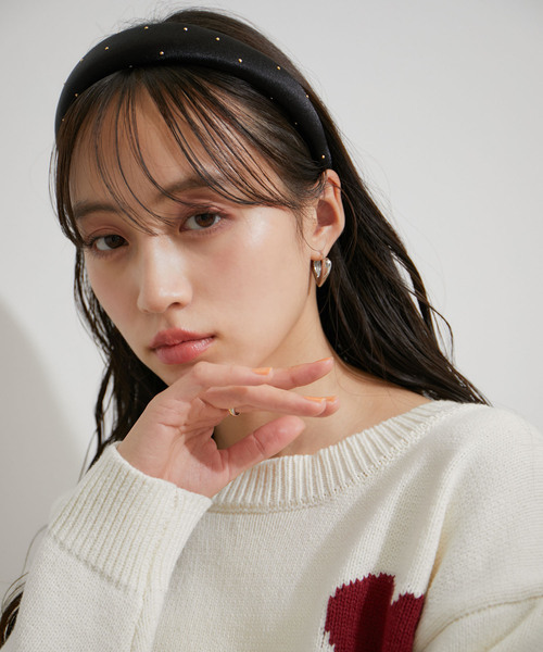 VIS（ビス） カチューシャ メタルドットサテンカチューシャ : ZOZOTOWN