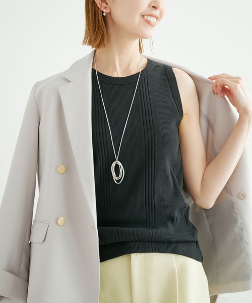 ROPE' PICNIC（ロペ ピクニック） タンクトップ ノースリーブ 着丈が