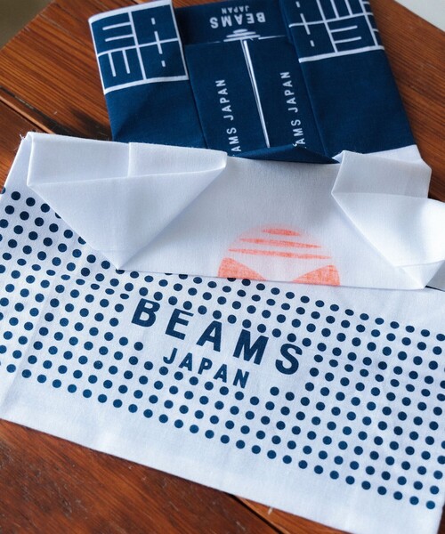 BEAMS JAPAN 総柄 pesu様 BEAMS JAPAN（ビームス ジャパン） 手ぬぐい ハンカチ 法被柄 手ぬぐい