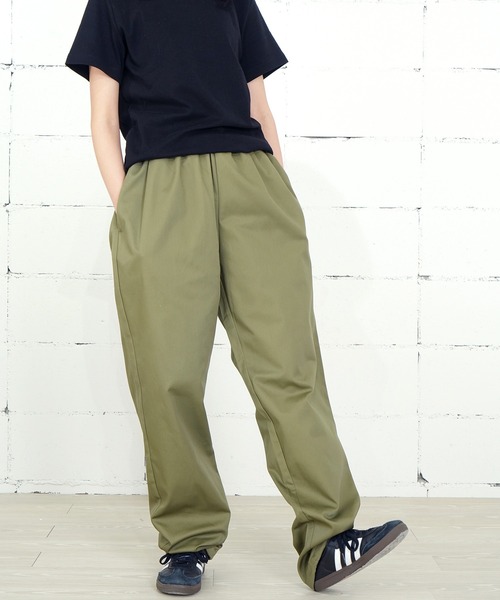 ワークパンツ/カーゴパンツ HATOS BAR COOKS Easy Wide Pants COOKMAN（クックマン） ワイドパンツ パンツ シェフパンツ イージー