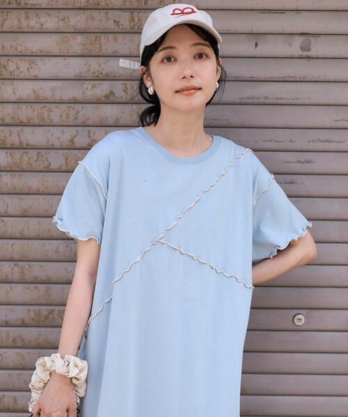 ワンピース 配色メローワンピース/Tシャツワンピース | FREAK'S STORE | 08