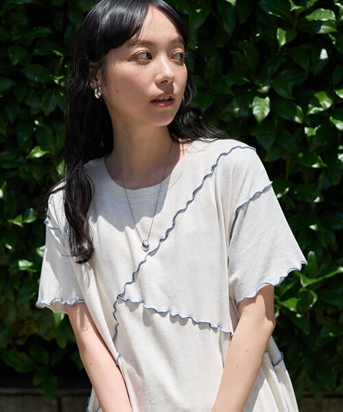 ワンピース 配色メローワンピース/Tシャツワンピース | FREAK'S STORE