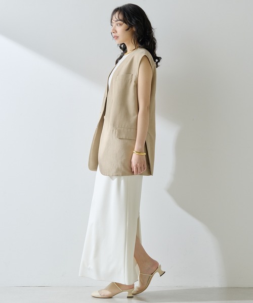 Whim Gazette スカート ジャージーIラインロングスカート