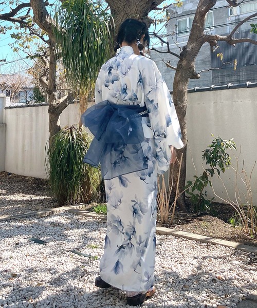 AS KNOW AS（アズノゥアズ） 浴衣 花柄2wayセパレート浴衣 3点セット