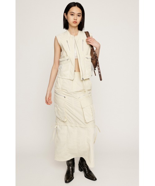 スカート millitaly skirt SLY（スライ） スカート MESH DOCKING MILITALY SK メッシュ