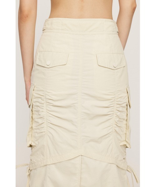 SLY（スライ） スカート MESH DOCKING MILITALY SK メッシュ