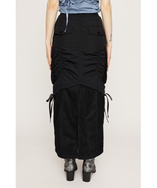 スカート millitaly skirt SLY（スライ） スカート MESH DOCKING MILITALY SK メッシュ