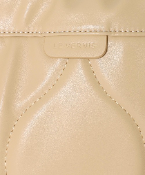 美品 LE VERNISルベルニ 2way巾着 ショルダーバッグ キルティング Jines ショルダーバッグ バッグ キルティング巾着BAG「LE VERNIS