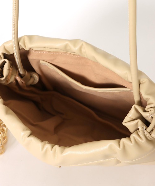 美品 LE VERNISルベルニ 2way巾着 ショルダーバッグ キルティング Jines ショルダーバッグ バッグ キルティング巾着BAG「LE VERNIS