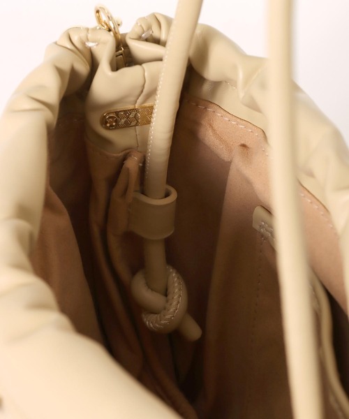Jines ショルダーバッグ バッグ キルティング巾着BAG「LE VERNIS