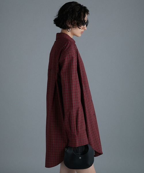 ブラウス シャツ POWER SHOULDER WASHER SHIRT レディース メンズ NON TOKYO ブラウス シャツ POWER SHOULDER WASHER SHIRT