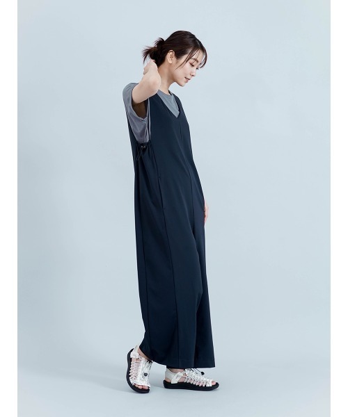 サロペット オーバーオール 「ラッシュガード」Vネックオールインワン レディース_4