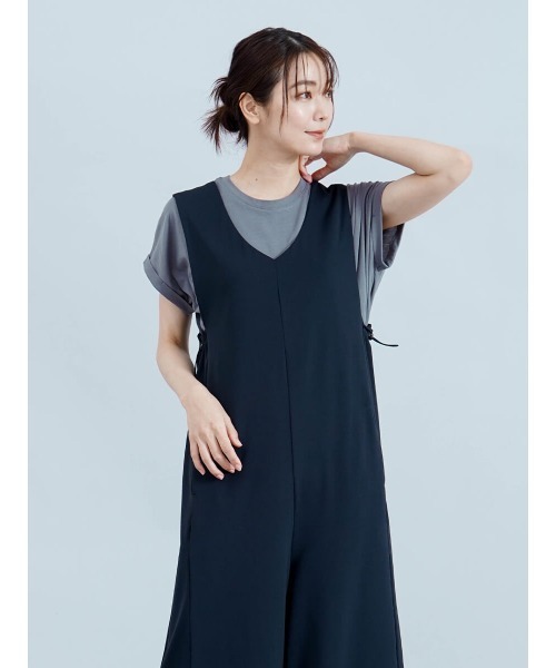 サロペット オーバーオール 「ラッシュガード」Vネックオールインワン レディース_7