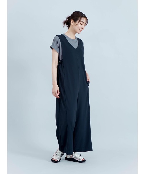 サロペット オーバーオール 「ラッシュガード」Vネックオールインワン レディース_8