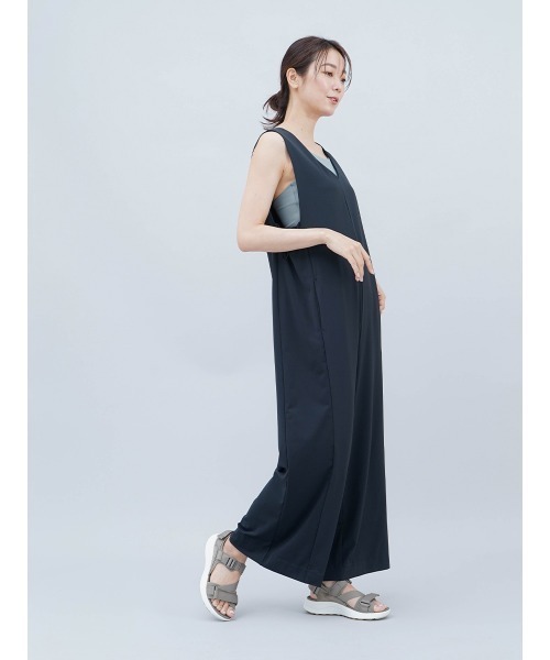 サロペット オーバーオール 「ラッシュガード」Vネックオールインワン レディース_9