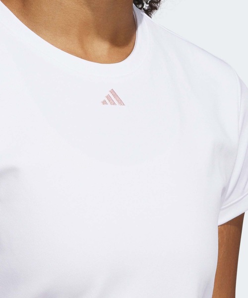 adidas ワンピース ツイストニット クルーネック 半袖ワンピース