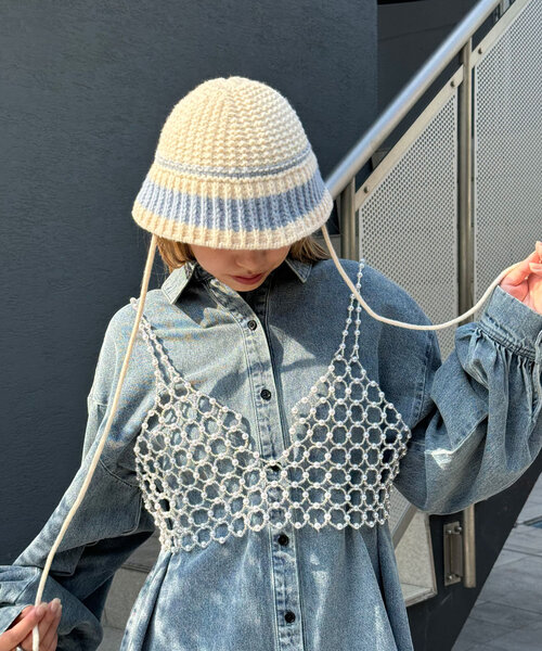 CIAOPANIC（チャオパニック） ニット帽 ニットキャップ ボーダーニット