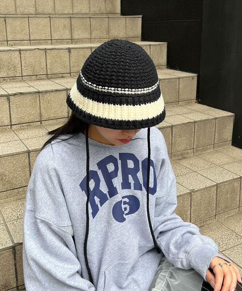 CIAOPANIC（チャオパニック） ニット帽 ニットキャップ ボーダーニット