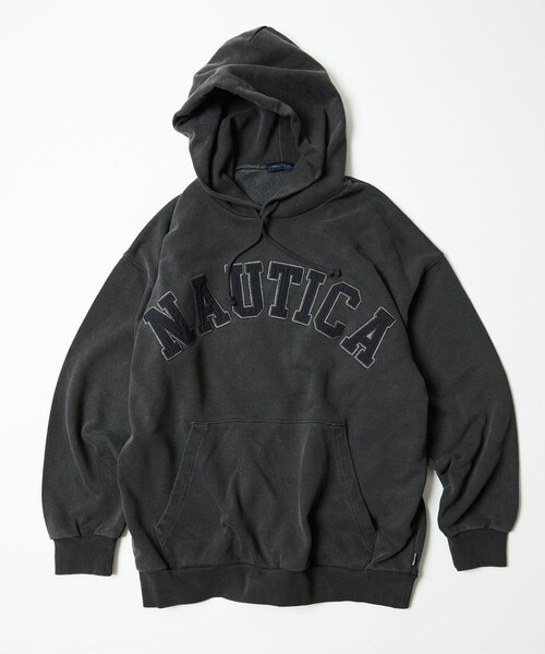 NAUTICA パーカー NAUTICA/ノーティカ Pigment Dyed Arch Logo Sweat 