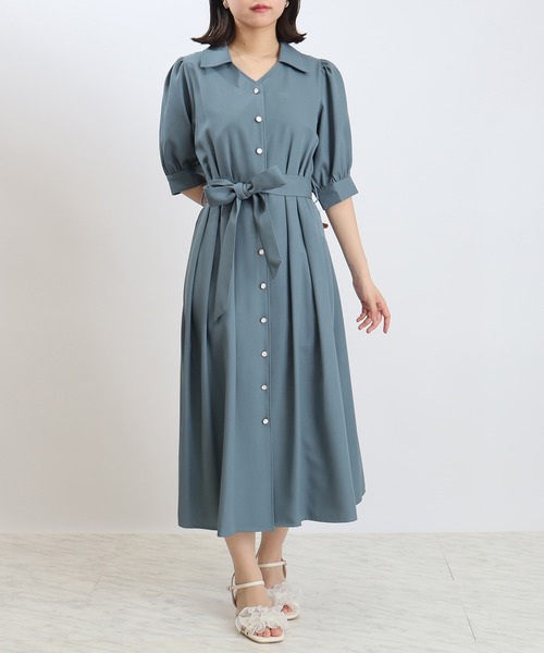 完売品【リネン100%／サマーツイード】アドーア／オーバーサイズシャツワンピース 完売品【リネン100%／サマーツイード】アドーア／オーバーサイズ