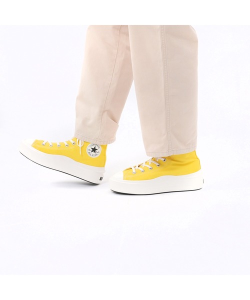 レディース 【CONVERSE】AS LIGHT PLTS II HI YELLOW 国内発送 CONVERSE スニーカー コンバース AS LIGHT PLTS II HI