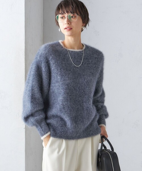 SHIPS（シップス） ニット セーター 杢 FOX クルーネック プルオーバー