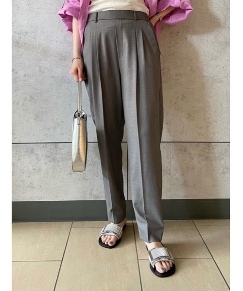 Mila Owen（ミラオーウェン） パンツ 00 グレー レディース : ZOZOTOWN