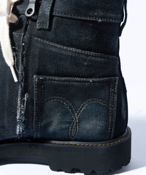 glamb ブーツ Oiled Denim Boots / オイルドデニムブーツ メンズ