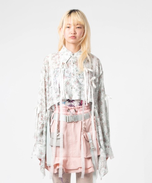 rurumu: ブラウス シャツ rurumu:/ルルムウ/lace detachable shirts