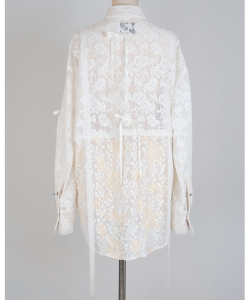 rurumu: ブラウス シャツ rurumu:/ルルムウ/lace detachable shirts