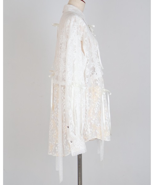 rurumu: ブラウス シャツ rurumu:/ルルムウ/lace detachable shirts