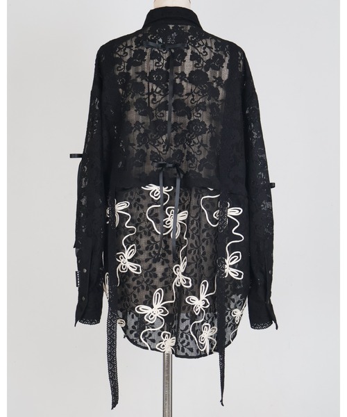 rurumu: ブラウス シャツ rurumu:/ルルムウ/lace detachable shirts