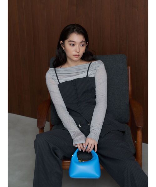 OUNNOUN tシャツ 「OUNNOUN」ドレープセミシアーオフショル2WAY