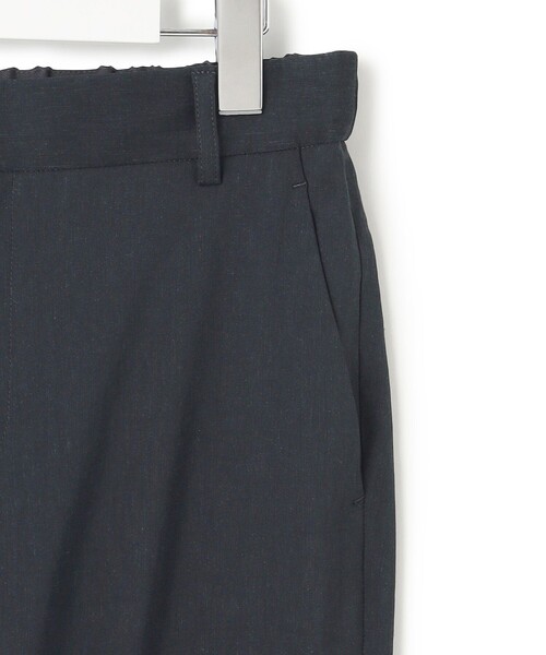 パンツ 「洗える」リネンレーヨンストレッチ テーパード パンツ レディースの画像